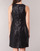 Oblečenie Žena Krátke šaty Lauren Ralph Lauren SEQUINED SLEEVELESS DRESS Čierna