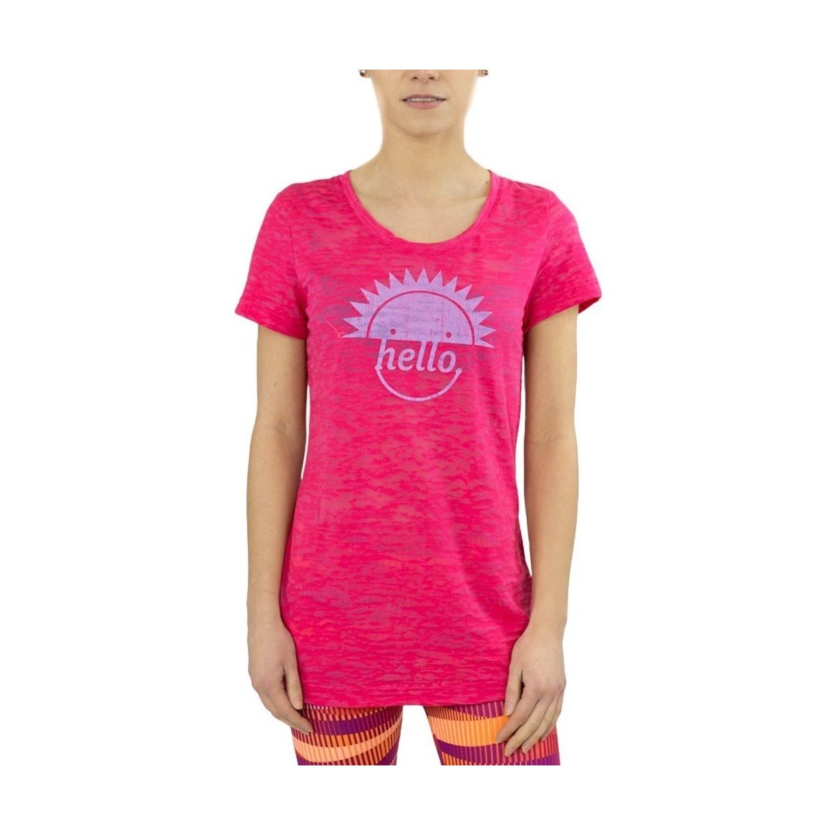 Oblečenie Žena Tričká s krátkym rukávom Reebok Sport RH Burnout Tshirt Ružová