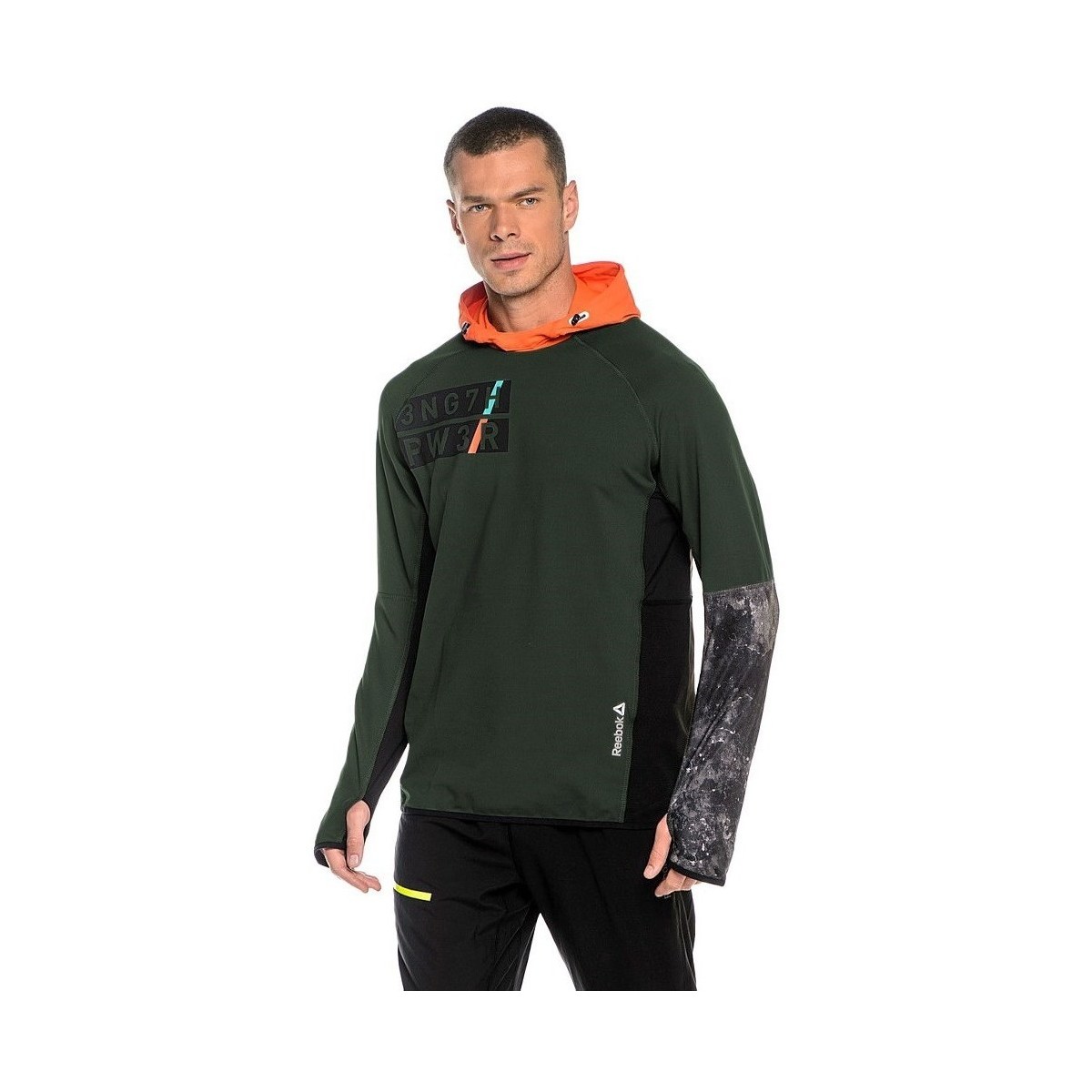 Oblečenie Muž Mikiny Reebok Sport DT Stretch Oth Z Zelená, Oranžová