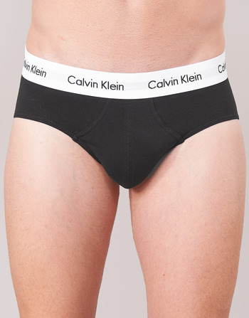 Calvin Klein Jeans COTTON STRECH HIP BREIF X 3 Čierna / Biela / Šedá / Frkaná
