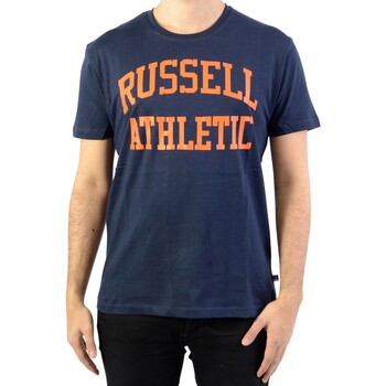 Oblečenie Muž Tričká s krátkym rukávom Russell Athletic 131040 Modrá