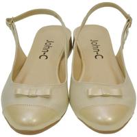 Topánky Žena Sandále Just Mazzoni Dámske zlato-béžové sandále EVELINE zlatá