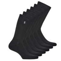 Spodná bielizeň Vysoké ponožky Polo Ralph Lauren ASX110CREW PP-SOCKS-6 PACK Čierna