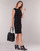 Oblečenie Žena Krátke šaty Lauren Ralph Lauren BUTTON-TRIM CREPE DRESS Čierna