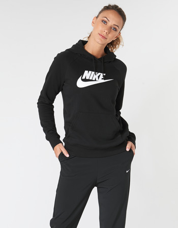 Oblečenie Žena Mikiny Nike W NSW ESSNTL HOODIE PO  HBR Čierna