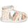 Topánky Dievča Sandále GBB AGRIPINE Biela / Oranžová