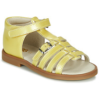 Topánky Dievča Sandále GBB ANTIGA Žltá