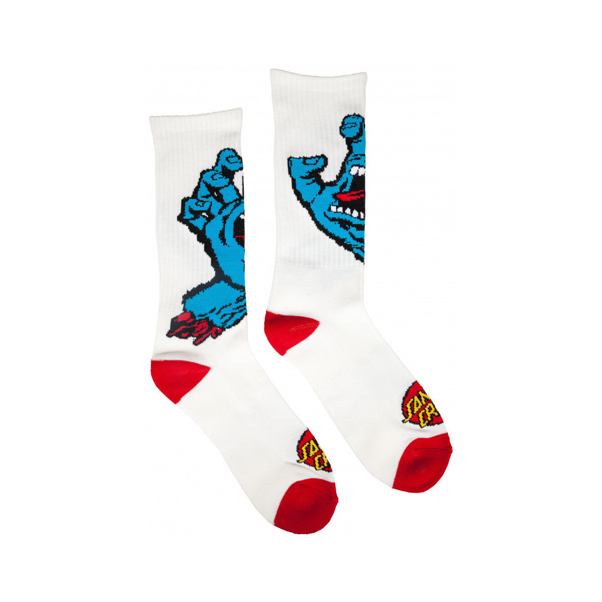 Spodná bielizeň Muž Ponožky Santa Cruz Screaming hand sock Biela