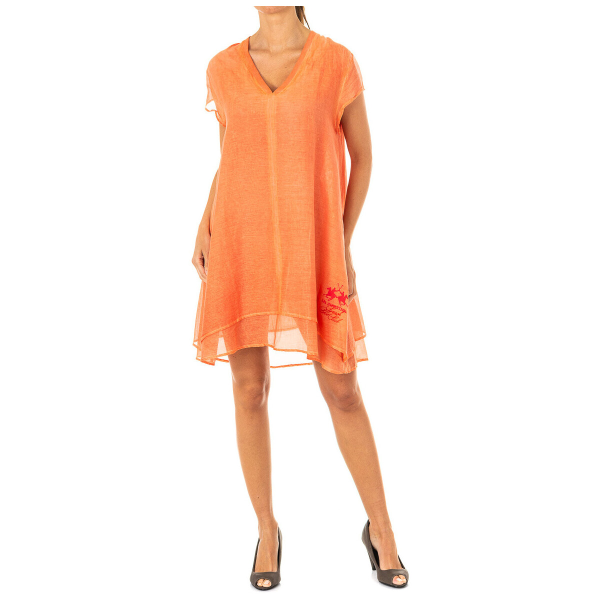 Oblečenie Žena Krátke šaty La Martina HWD007-06057 Oranžová