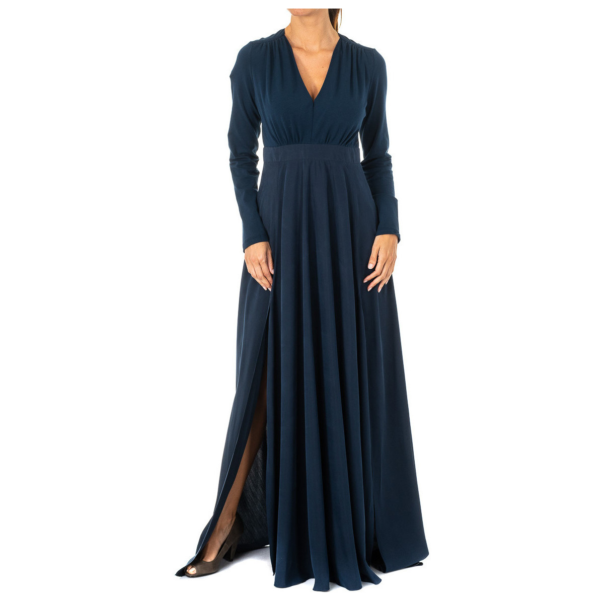 Oblečenie Žena Dlhé šaty La Martina KWD005-07017 Modrá