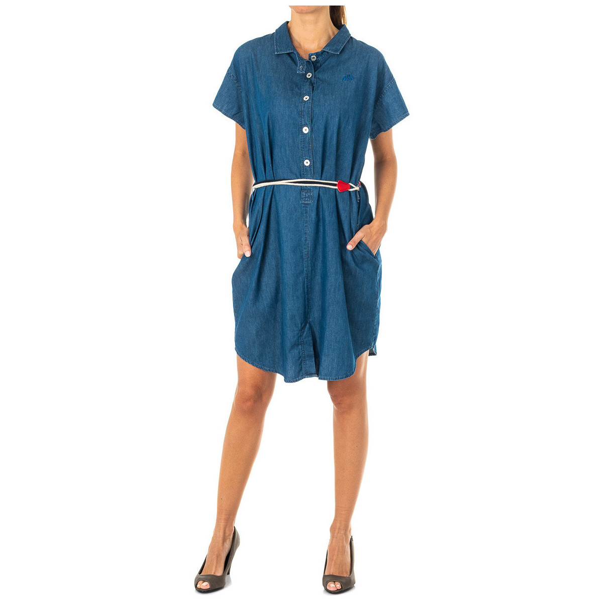 Oblečenie Žena Krátke šaty La Martina LWD601-D7002 Modrá