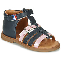 Topánky Dievča Sandále GBB GUINGUETTE Námornícka modrá / Ružová