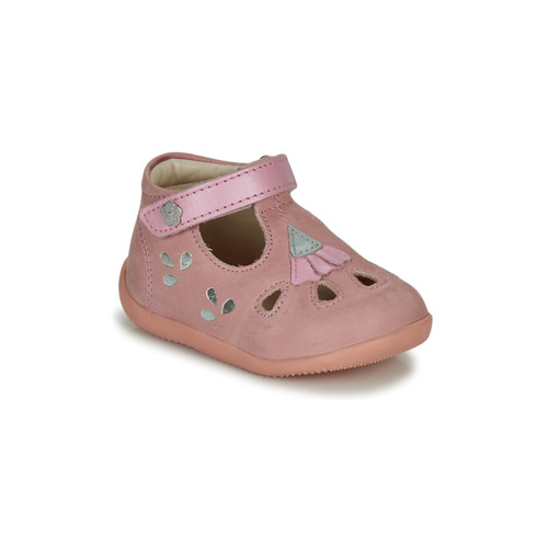 Topánky Dievča Sandále Kickers BLUPINKY Ružová / Strieborná