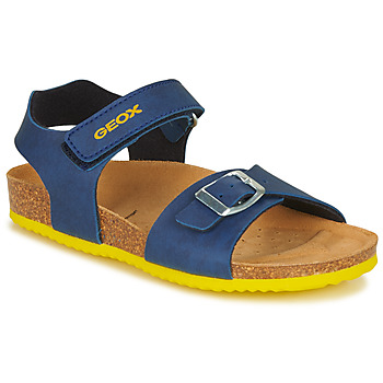 Topánky Chlapec Sandále Geox GHITA BOY Modrá / Žltá