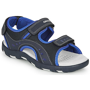 Topánky Chlapec Športové sandále Geox JR SANDAL PIANETA Námornícka modrá