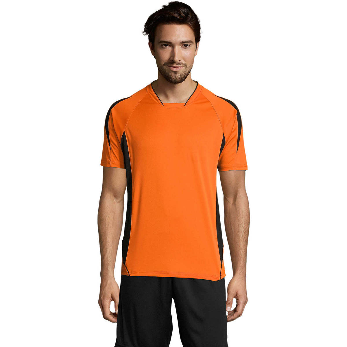 Oblečenie Muž Tričká s krátkym rukávom Sols MARACANA 2 SSL SPORT Oranžová