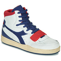 Topánky Muž Členkové tenisky Diadora MI BASKET USED Biela / Modrá / Červená