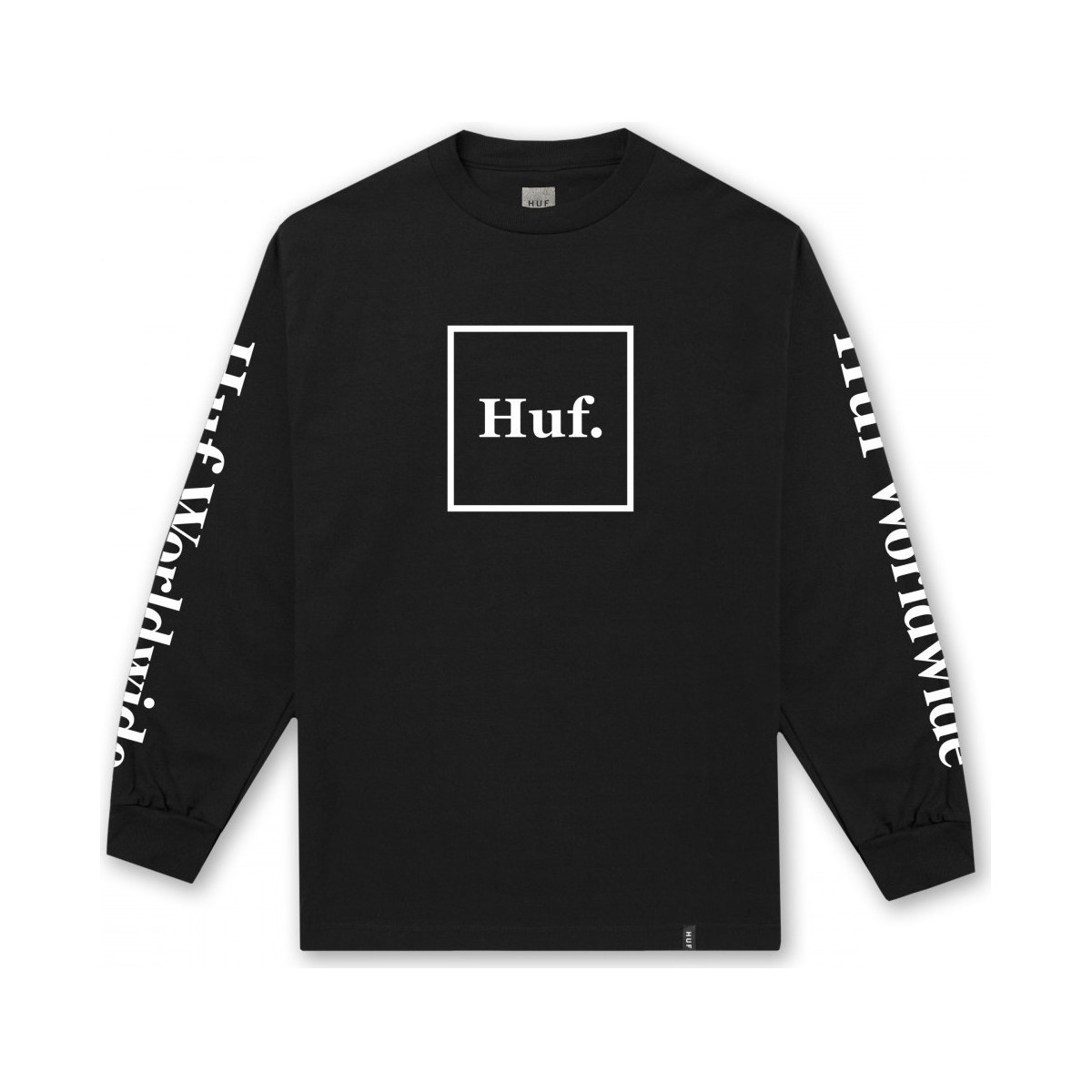 Oblečenie Muž Tričká a polokošele Huf T-shirt domestic ls Čierna