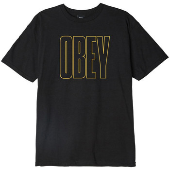 Oblečenie Muž Tričká s krátkym rukávom Obey worldwide line Čierna