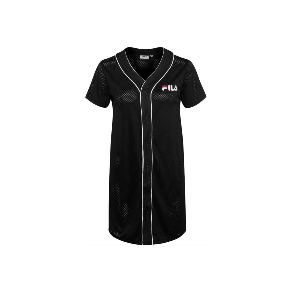 Oblečenie Žena Šaty Fila ROBIN BUTTON BASEBALL DRESS Čierna