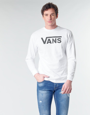 Oblečenie Muž Tričká s dlhým rukávom Vans VANS CLASSIC Biela