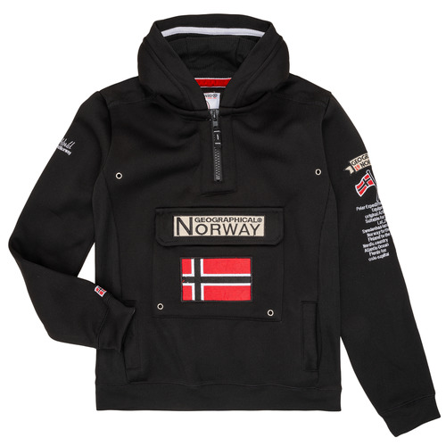 Oblečenie Chlapec Mikiny Geographical Norway GYMCLASS Čierna