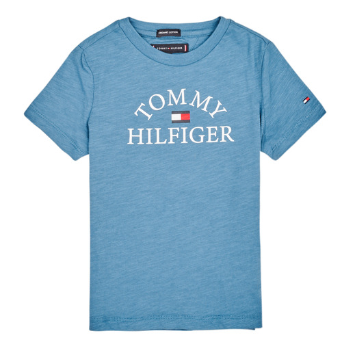 Oblečenie Chlapec Tričká s krátkym rukávom Tommy Hilfiger KB0KB05619 Modrá