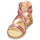 Topánky Dievča Sandále Citrouille et Compagnie IMOURAT Ružová / Zlatá