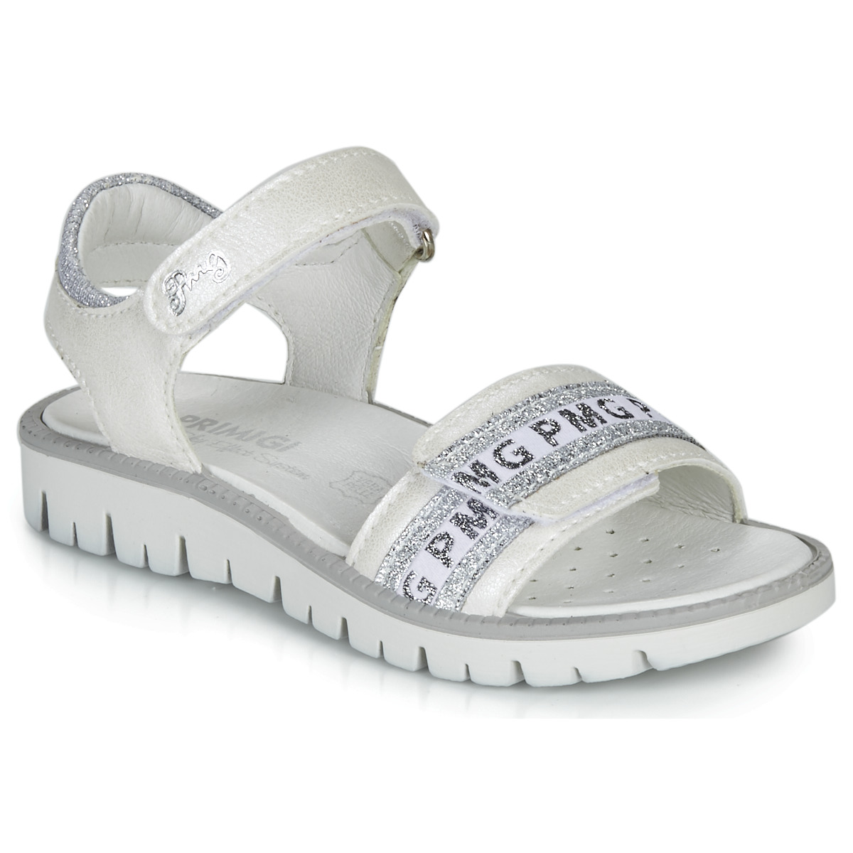 Topánky Dievča Sandále Primigi 5386700 Biela / Strieborná