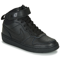 Topánky Deti Členkové tenisky Nike COURT BOROUGH MID 2 GS Čierna