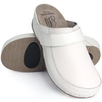 Topánky Žena Sandále Batz Dámske kožené biele šľapky ELENA biela