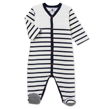 Oblečenie Chlapec Pyžamá a nočné košele Petit Bateau FUT Biela / Modrá