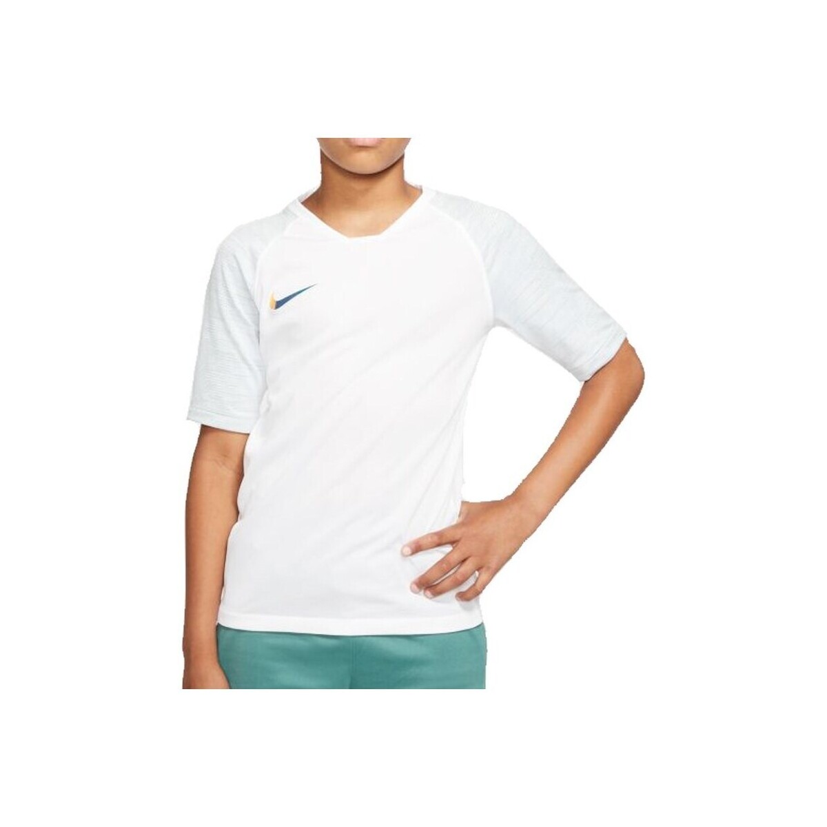 Oblečenie Chlapec Tričká s krátkym rukávom Nike JR Breathe Strike Top Biela