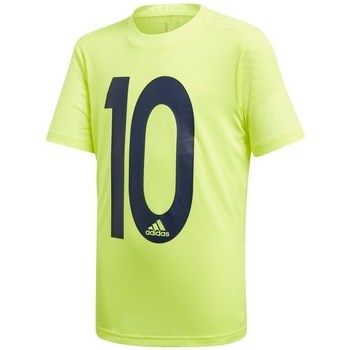 Oblečenie Chlapec Tričká s krátkym rukávom adidas Originals JR Messi Icon Jersey Pastelová zelená