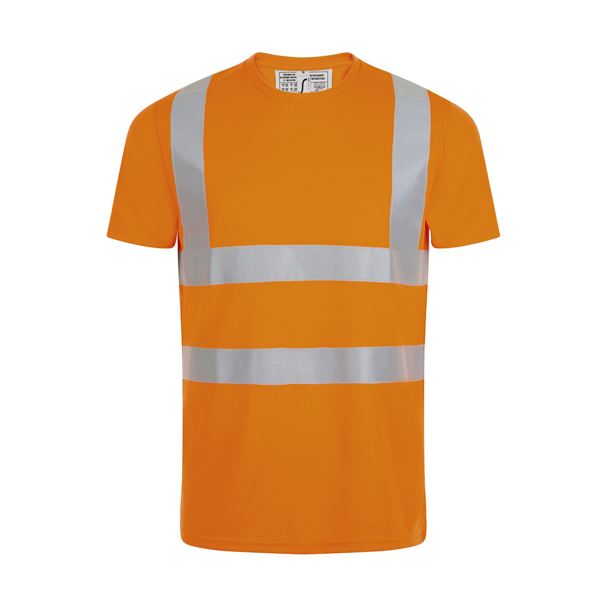 Oblečenie Muž Tričká s krátkym rukávom Sols MERCURE PRO VISIBLITY WORK Oranžová