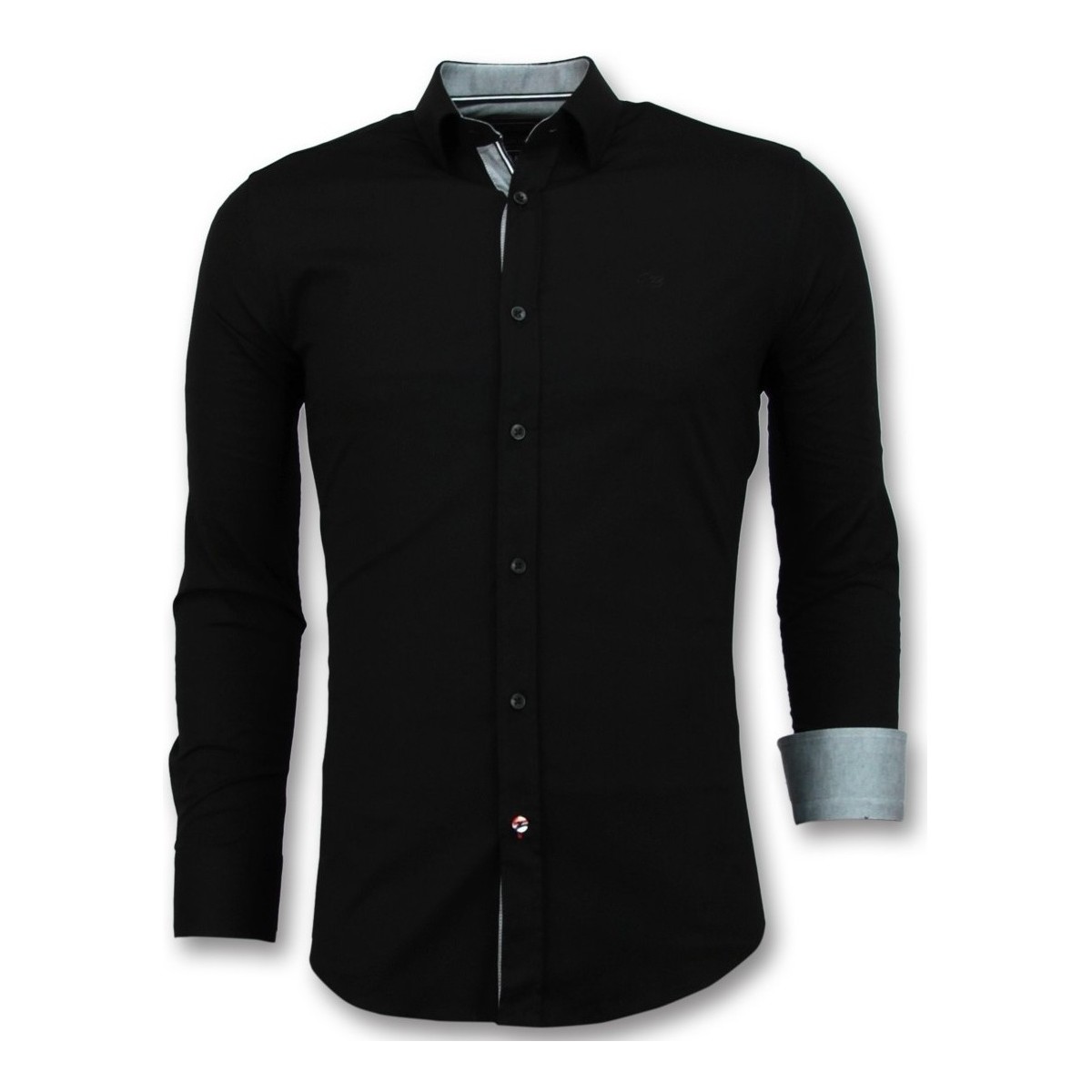 Oblečenie Muž Košele s dlhým rukávom Tony Backer 102436743 Čierna