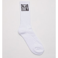 Spodná bielizeň Muž Ponožky Obey eyes icon socks Biela