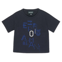 Oblečenie Dievča Tričká s krátkym rukávom Emporio Armani 6H3T7R-2J4CZ-0926 Námornícka modrá