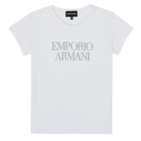 Oblečenie Dievča Tričká s krátkym rukávom Emporio Armani 8N3T03-3J08Z-0100 Biela