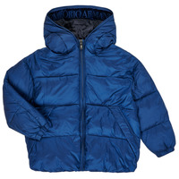 Oblečenie Chlapec Vyteplené bundy Emporio Armani 6H4BF9-1NLYZ-0975 Námornícka modrá