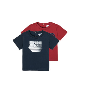 Oblečenie Chlapec Tričká s krátkym rukávom Emporio Armani 6HHD22-4J09Z-0353 Viacfarebná