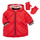 Oblečenie Dievča Vyteplené bundy Catimini CR42013-38 Červená