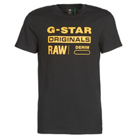 Oblečenie Muž Tričká s krátkym rukávom G-Star Raw COMPACT JERSEY O Čierna