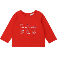 Oblečenie Dievča Tričká s dlhým rukávom Carrément Beau Y95252 Červená