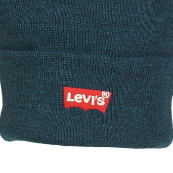 Levi's RED BATWING EMBROIDERED SLOUCHY BEANIE Modrá
