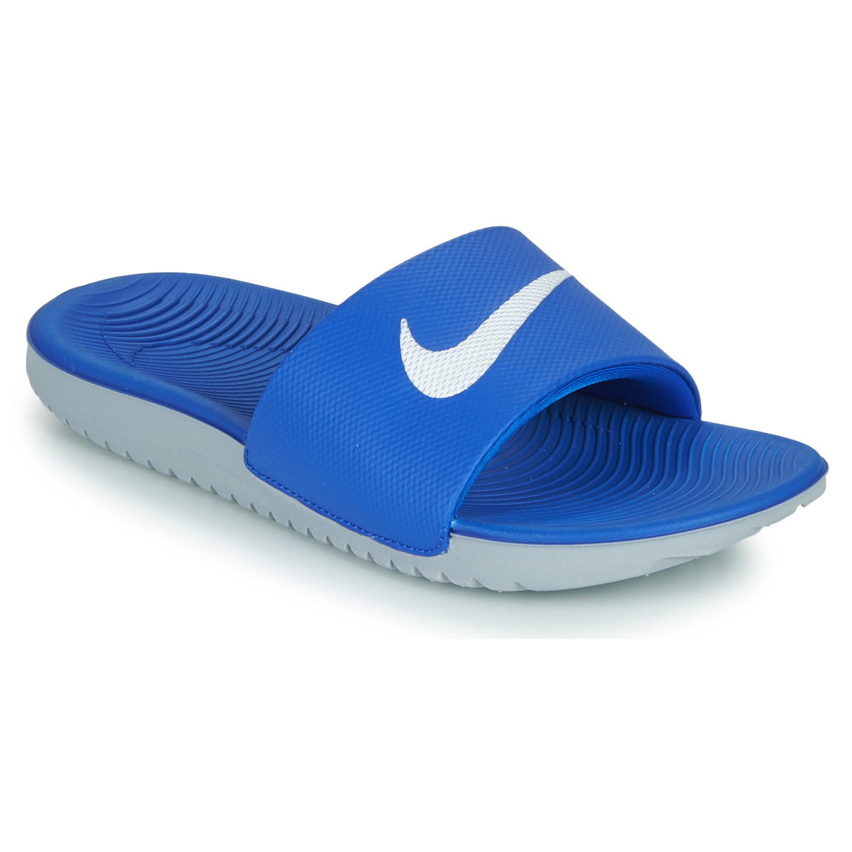 Topánky Deti športové šľapky Nike KAWA GS Modrá / Biela