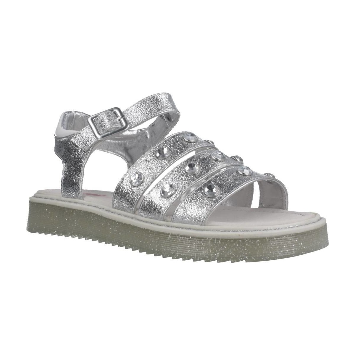 Topánky Dievča Sandále Asso AG6703 Strieborná