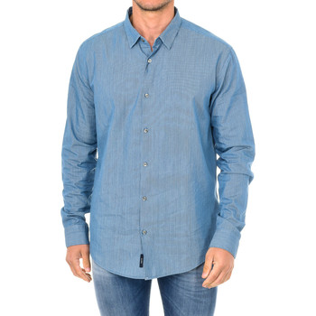 Oblečenie Muž Košele s dlhým rukávom Armani jeans 3Y6C09-6NDZZ-0500 Modrá