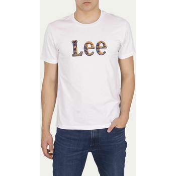 Oblečenie Muž Tričká s krátkym rukávom Lee T-shirt  Camo Package Bright White blanc/jaune/bleu