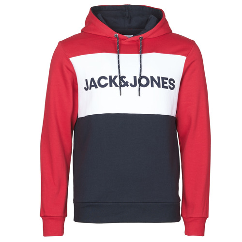 Oblečenie Muž Mikiny Jack & Jones JJELOGO BLOCKING Červená